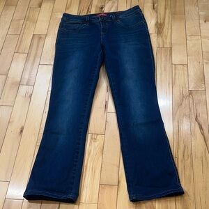 Guess Dark Blue Medium Rise Slim Boot Jeans